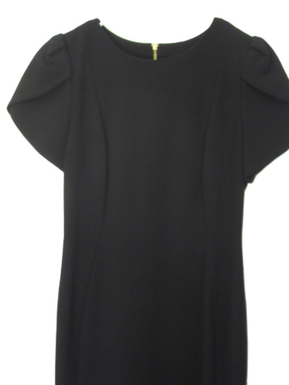 Calvin Klein Black Sheath Dress Size 6 Tulip Sleeve Office Business Professional - Picture 6 of 12
